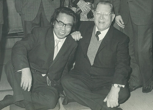 Erle Stanley Gardner with Matsumoto Seicho